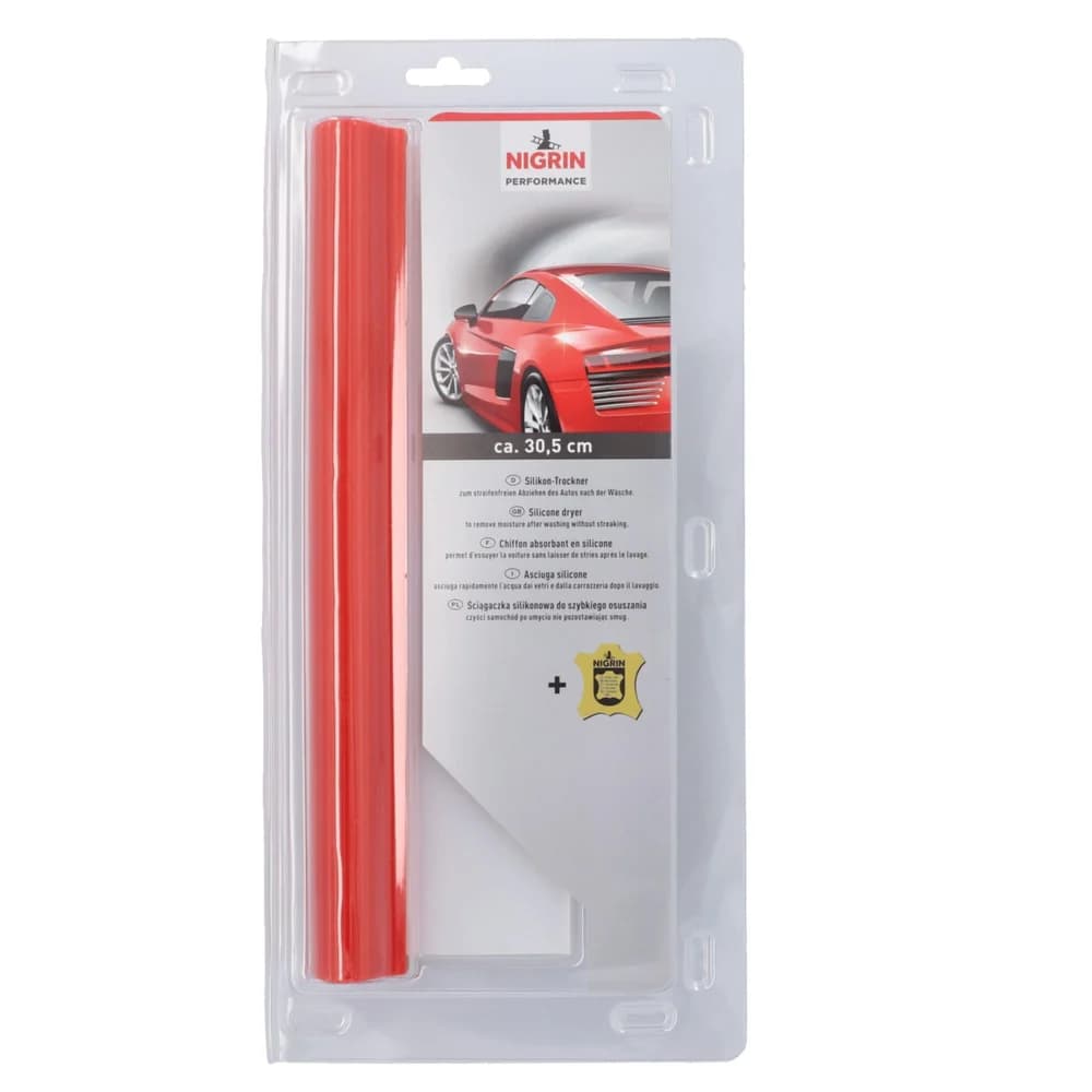 NIGRIN Fahrzeug-Wasserabzieher Silikon-Trockner + Leder 71112