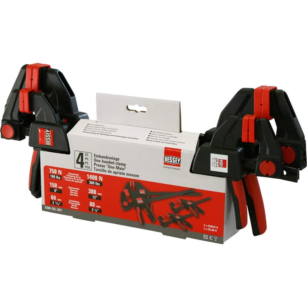 Bessey Einhandzwingen-Set | 4-teilig