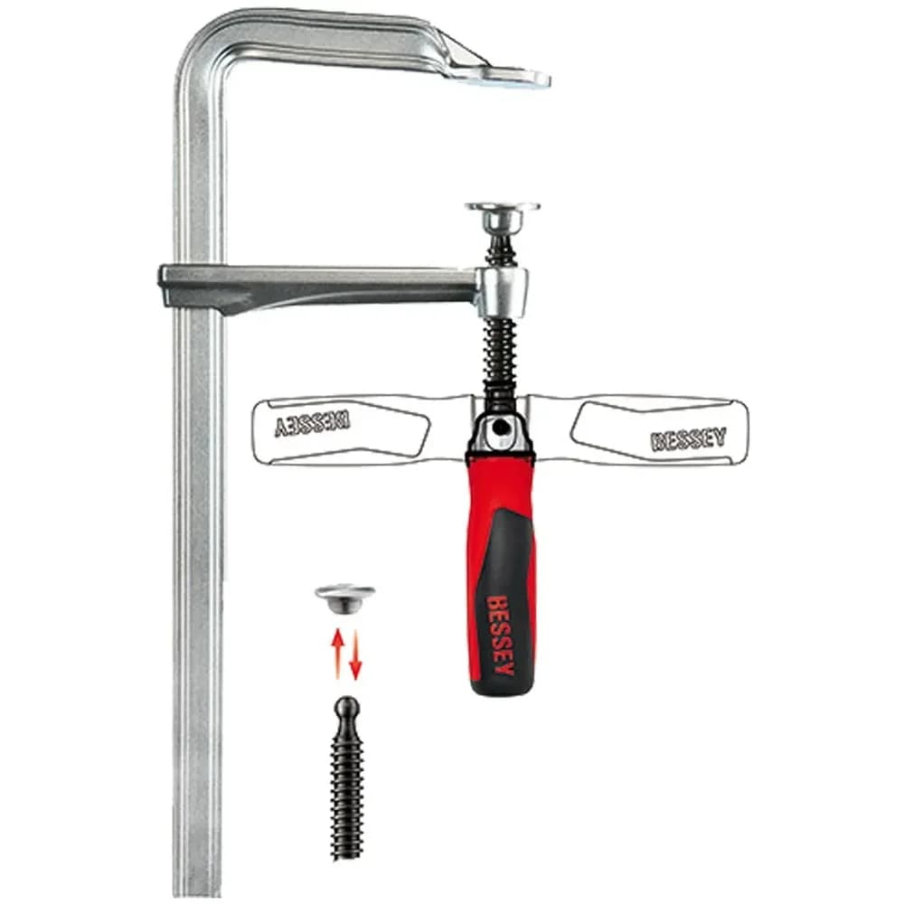 BESSEY Ganzstahl-Schraubzwinge GZ60-12KG