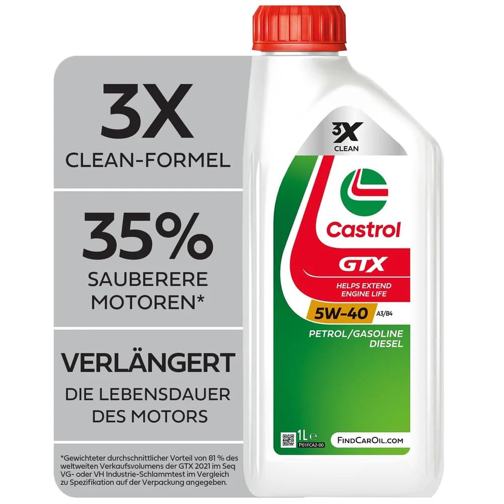 Castrol GTX 5W-40 A3/B4 1 l