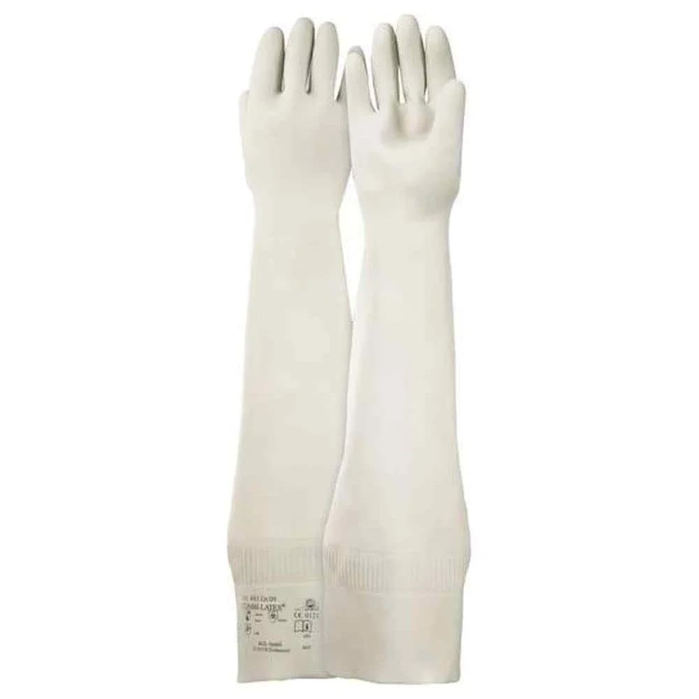 KCL Schutzhandschuhe COMBI LATEX 403 Gr. 9 weiss lange Stulpe