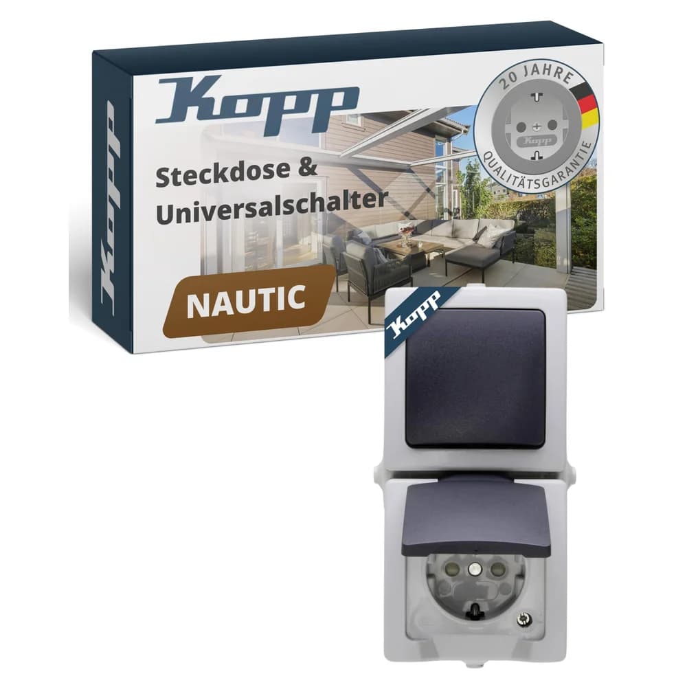 Kopp Abdeckrahmen 138556008 grau
