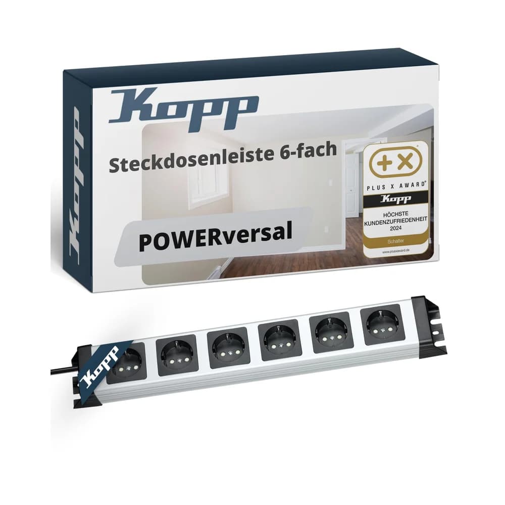 Kopp 226720018 POWERversal 6-fach, erhöhter Berührungsschutz