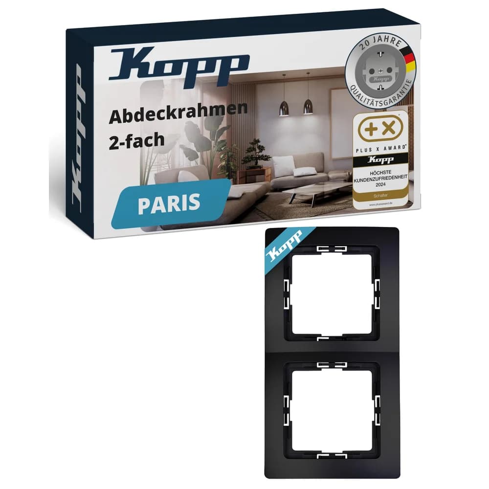Kopp Abdeckrahmen 308550069 schwarz