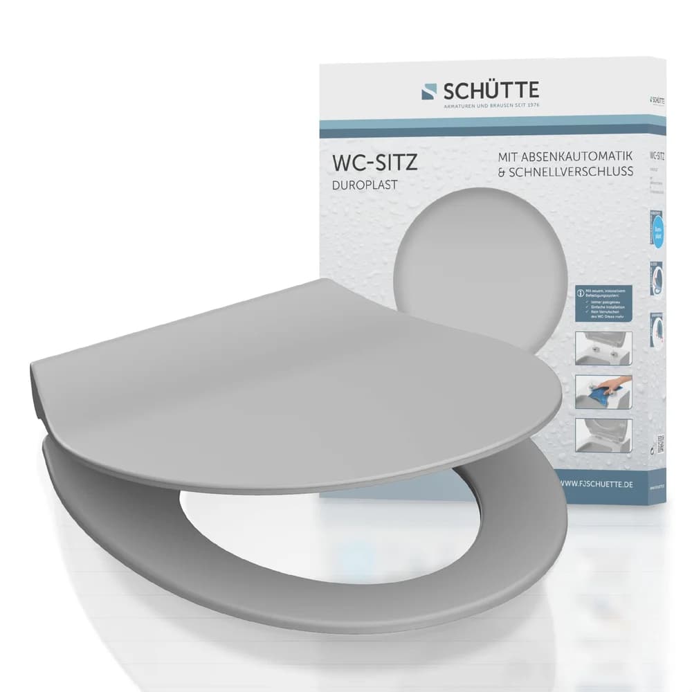 Schütte Duroplast WC-Sitz SLIM GREY