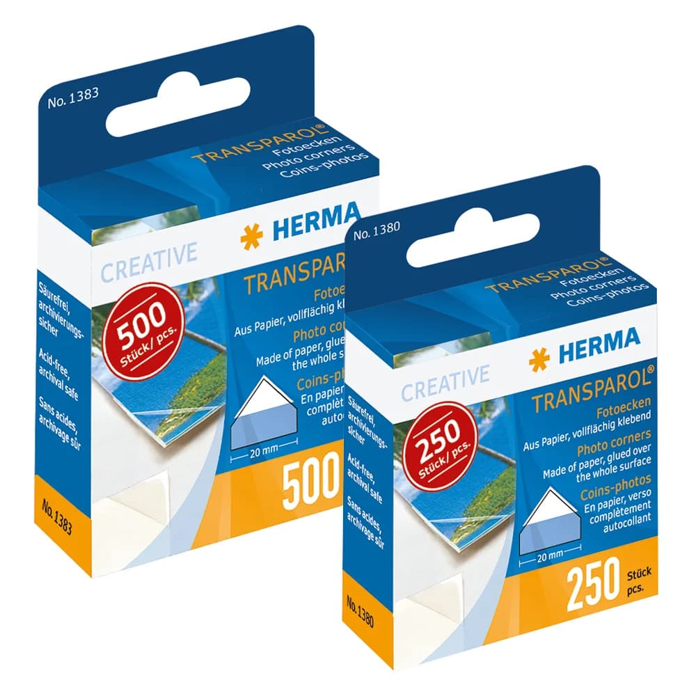 HERMA Fotoecken Transparol, Packung à 250 Stück