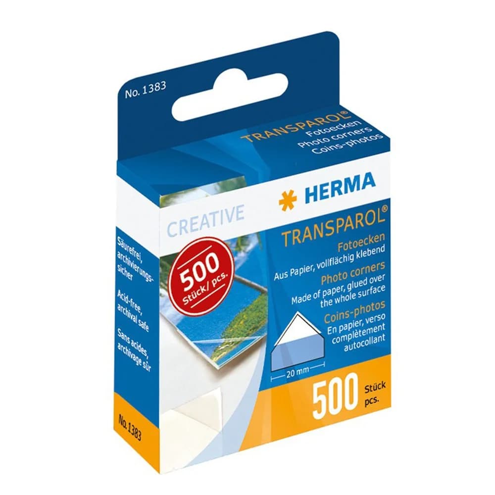 HERMA Fotoecken Transparol, Packung à 500 Stück