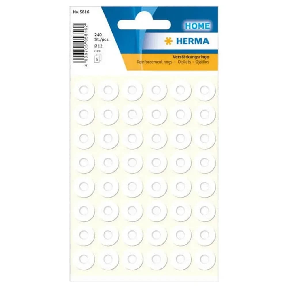 HERMA Verstärkungsring 5816, 12 mm, weiß