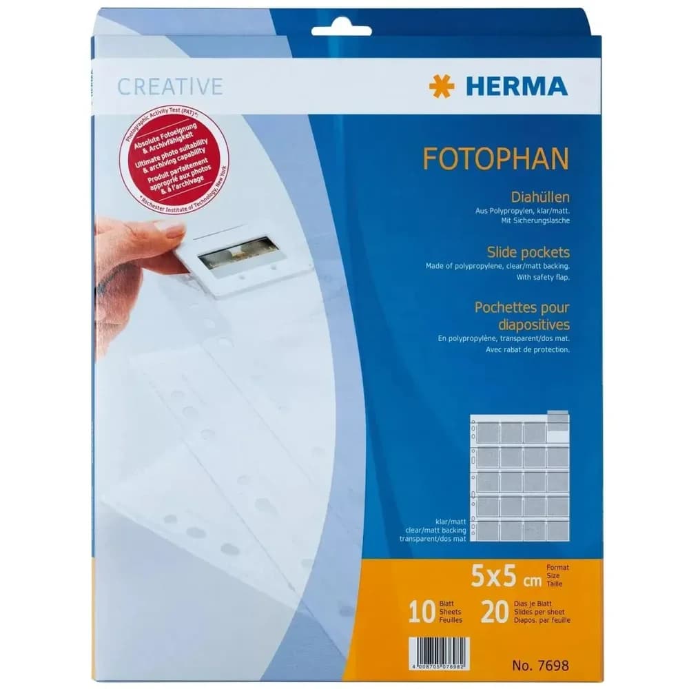 HERMA Fotoalbum Diahüllen für 5x5 7698
