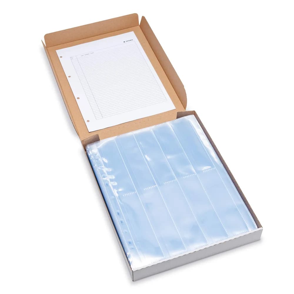 HERMA Negativhüllen, transparent, für 10 x 4 Streifen, 100 St.