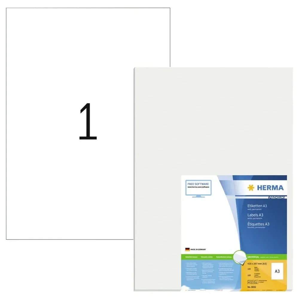 Herma, Etiketten, Universal Etiketten A3