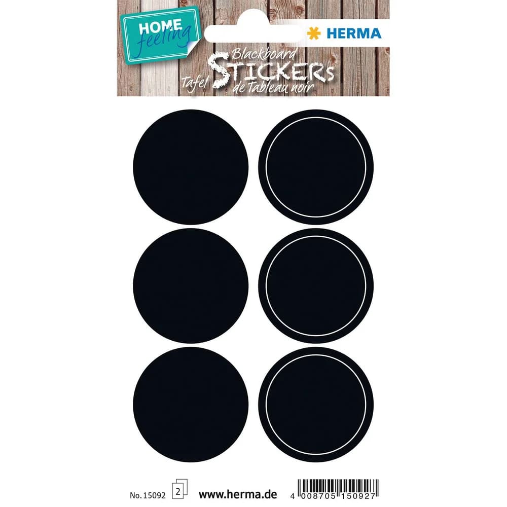 HERMA Tafeletikett HOME 15092 Kreis sortiert 12 St./Pack.