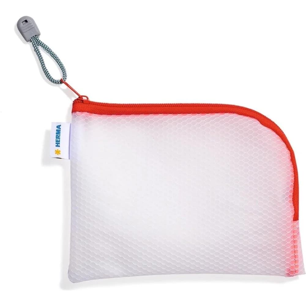 HERMA Universaltasche A6 19x14cm transparent/rot