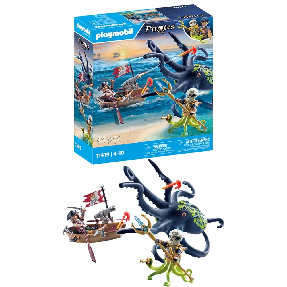 PLAYMOBIL 71419 - Pirates - Kampf gegen den Riesenoktopus