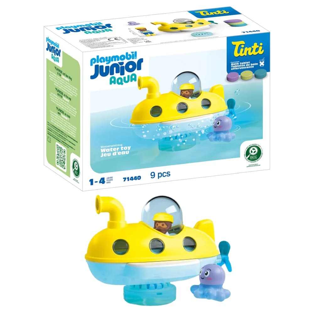 Playmobil® 71440 1.2.3 AQUA & Tinti: Buntes U-Boot Konstruktions-Spielset
