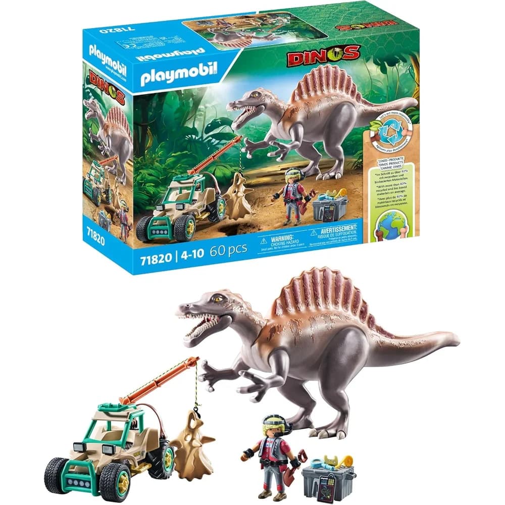 PLAYMOBIL 71820 DINOS Spinosaurus-Angriff auf Dino-Ausgrabung