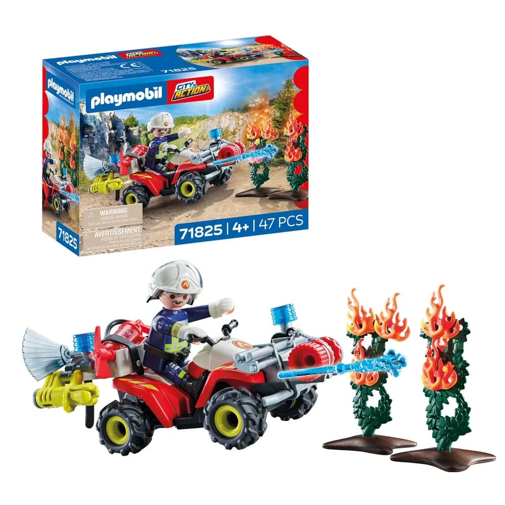 PLAYMOBIL 71825 ACTION HEROES Feuerwehr Quad löscht Heckenbrand