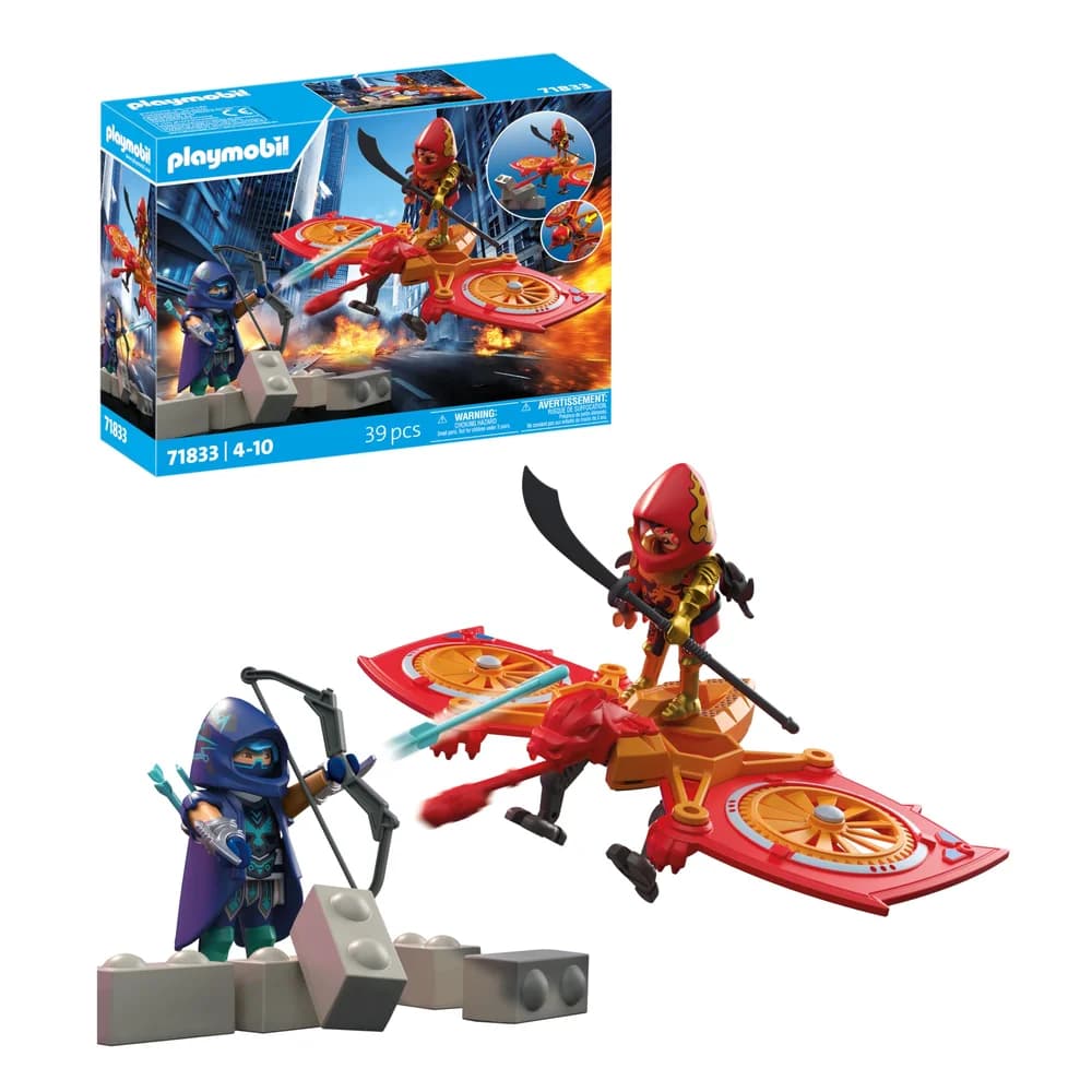 PLAYMOBIL 71833 - Heroes - Helden-Drohne gegen bösen Ninja