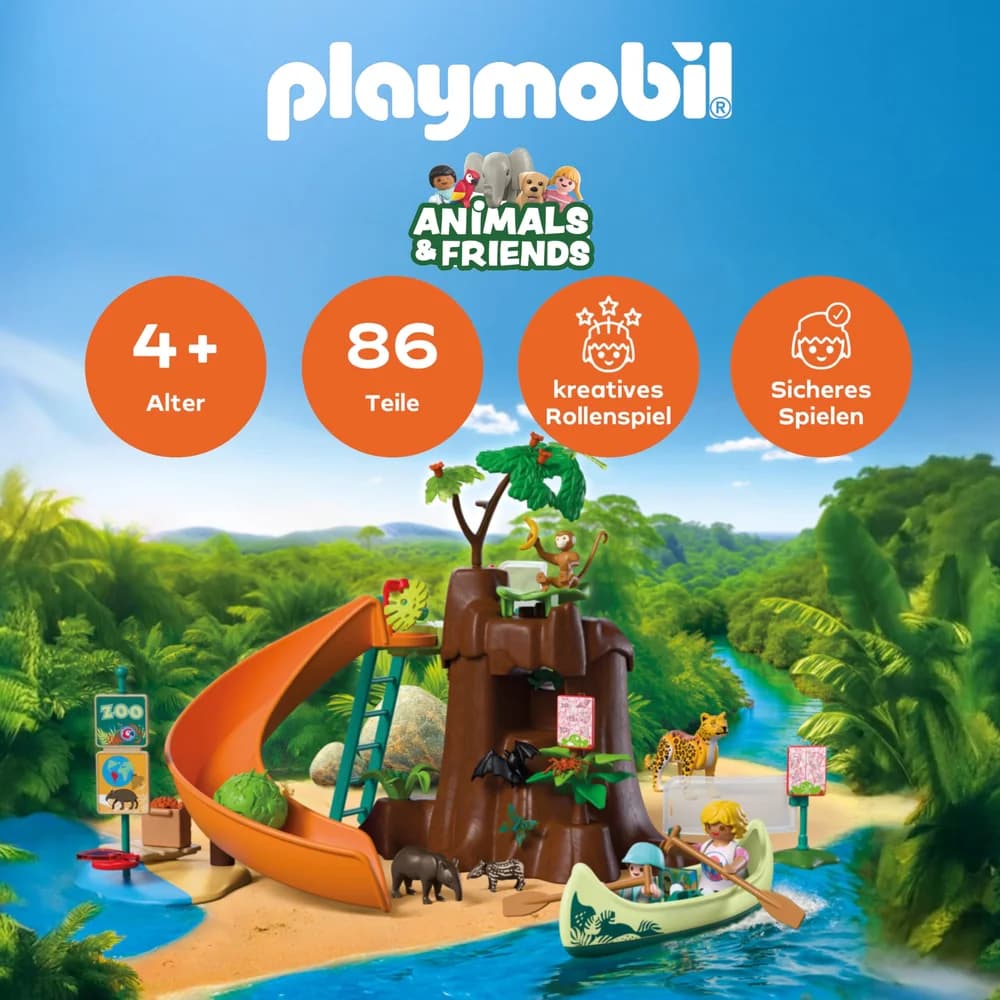 PLAYMOBIL® 72071 Animals Friends Zoo: Dschungelabenteuer