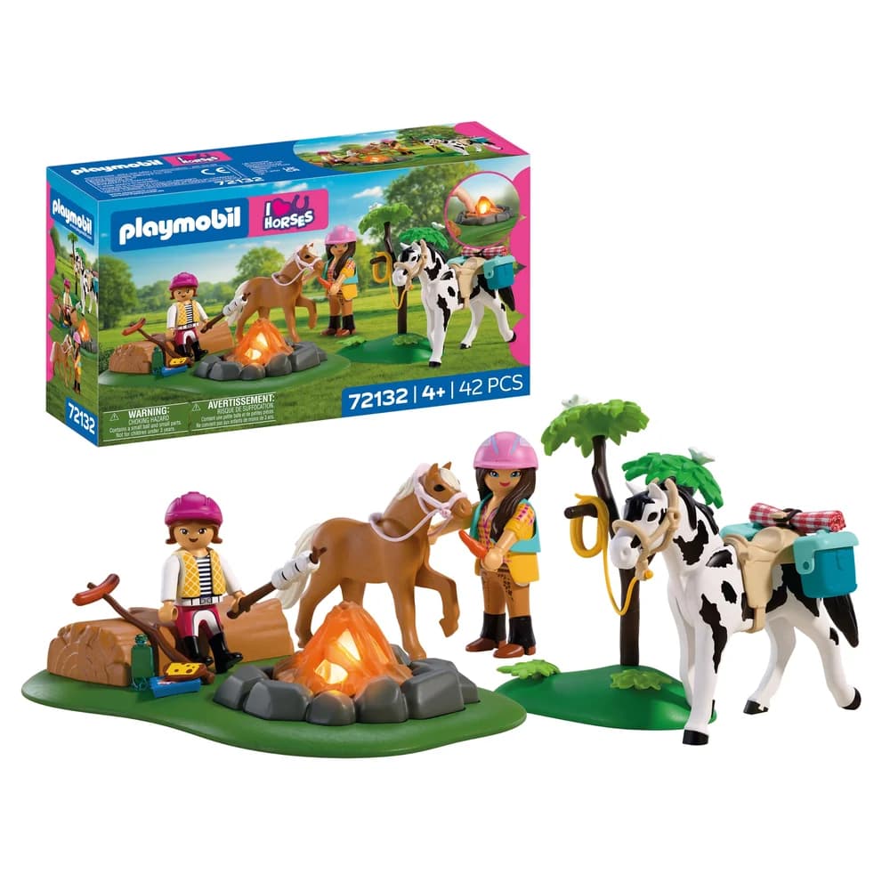 PLAYMOBIL 72132 I Love Horses Reitausflug mit Lagerfeuer