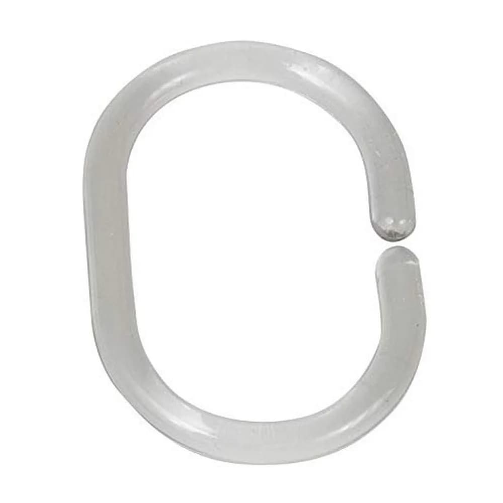 WENKO Duschvorhang-Ringe transparent,12-er Set