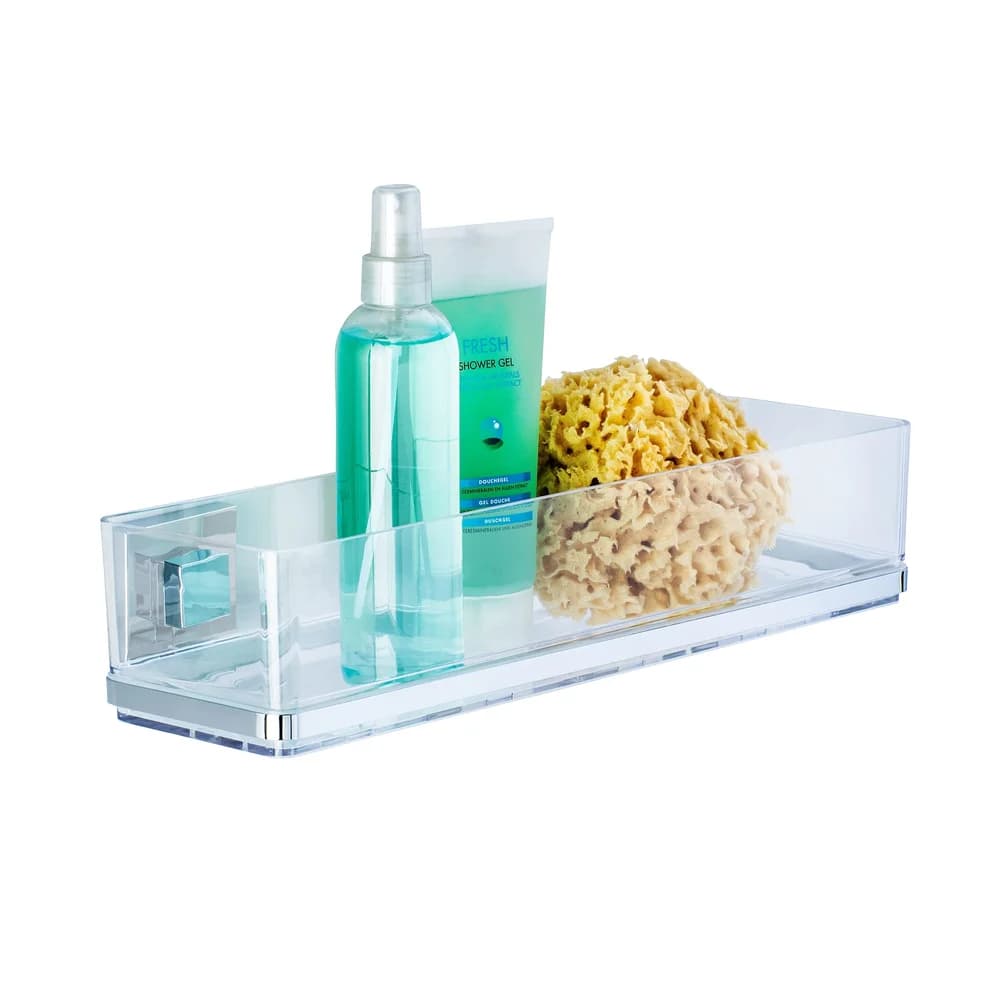 WENKO Vacuum-Loc® Maxiablage Mod. Quadro Edelstahl, Befestigen ohne bohren
