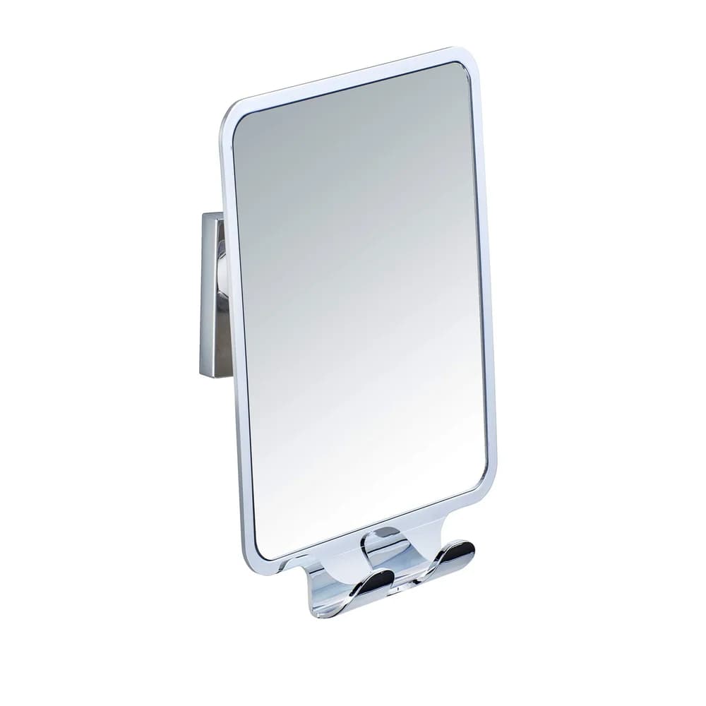 WENKO Schminkspiegel Vacuum-Loc Quadro silberfarben
