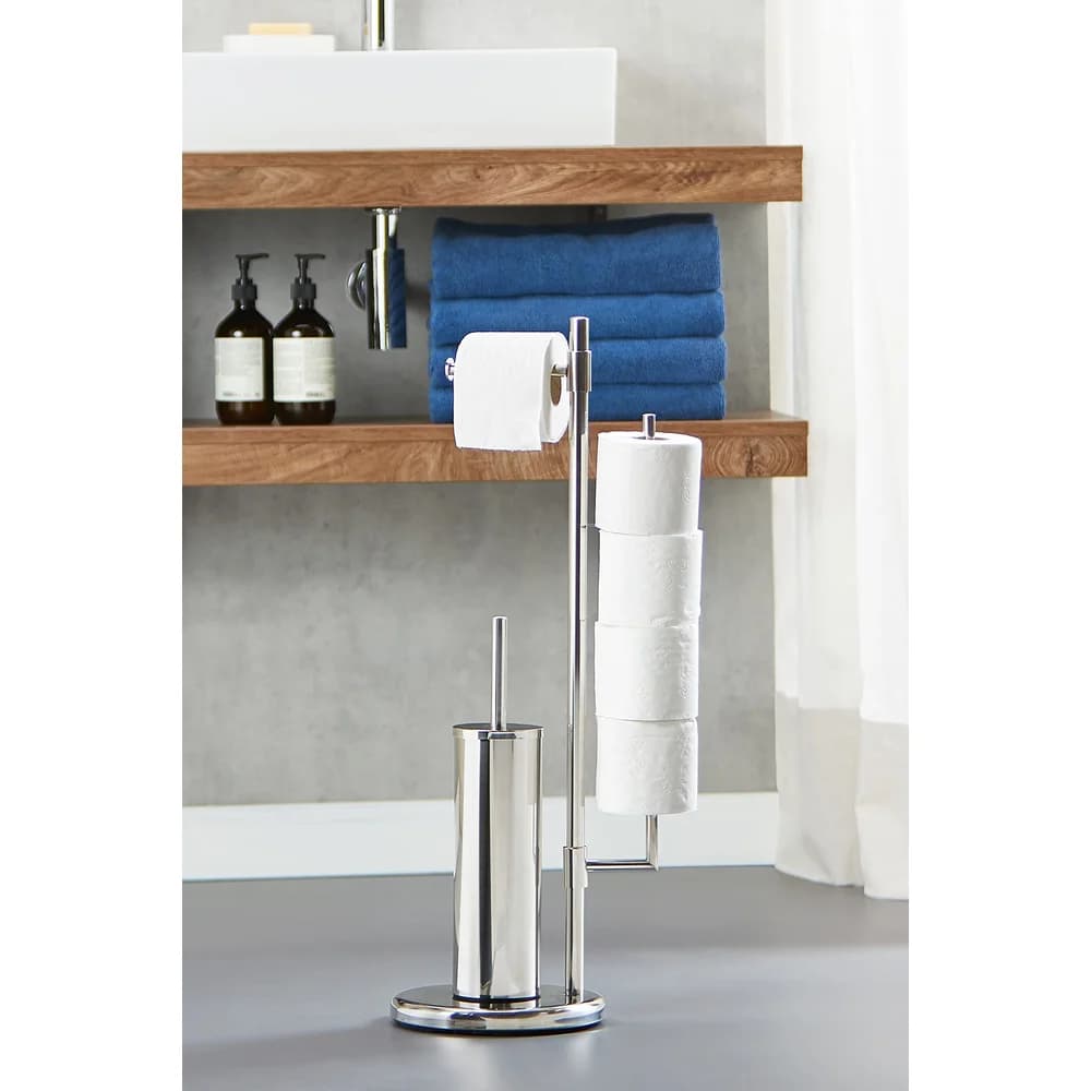 Wenko Stand WC-Garnitur »Universalo Neo« mit Ersatzrollenhalter, 30x73 cm