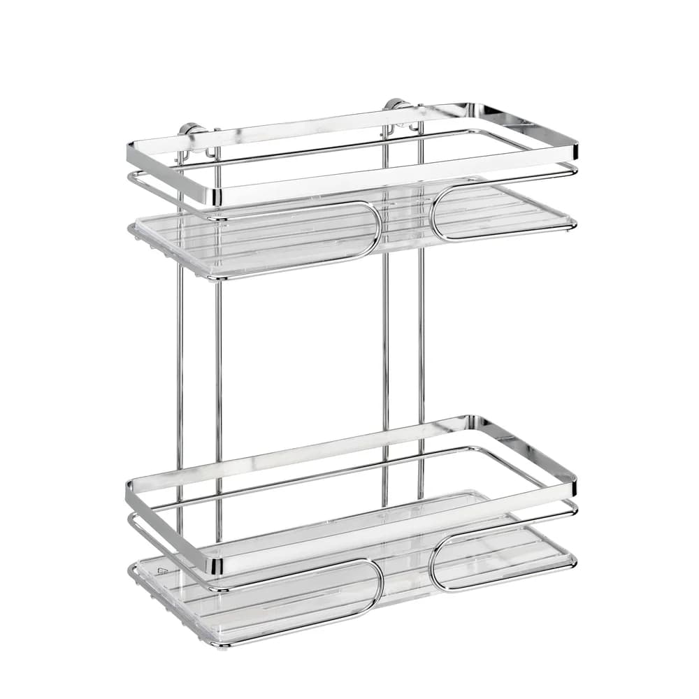 Wenko Wandregal »Premium« Edelstahl silber, 24x27x13.5 cm