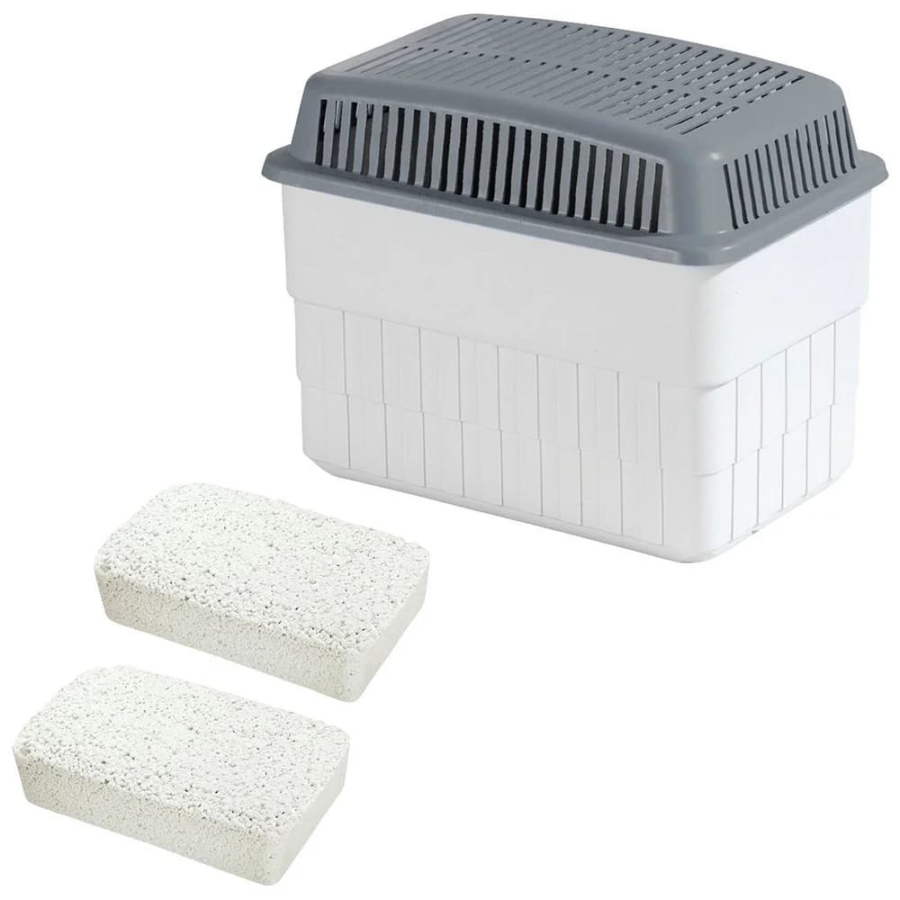 WENKO Feuchtigkeitskiller 2 x 1kg, Raumentfeuchter mit 1 x Nachfüller