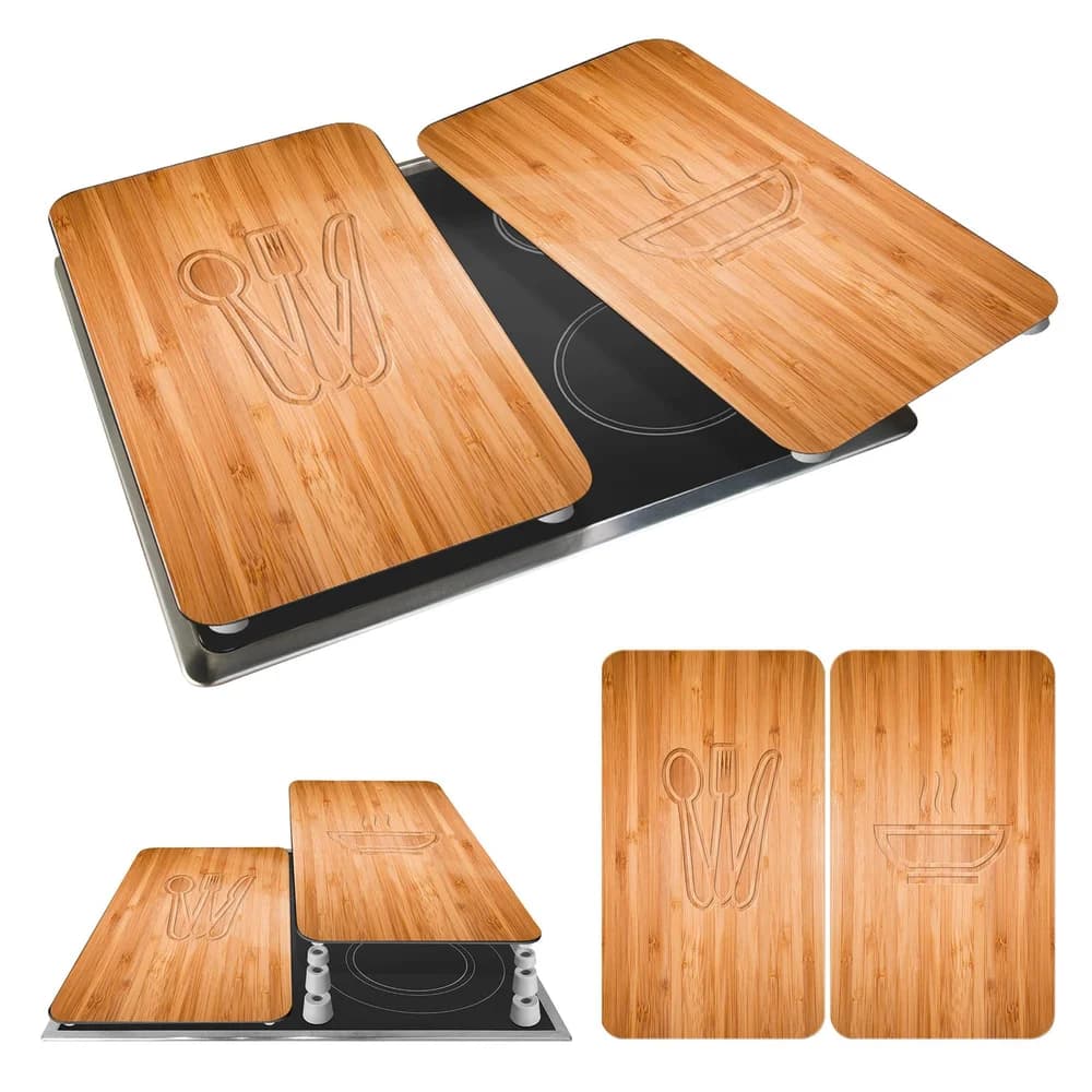 Wenko 2er-Set Herdabdeckplatte Universal »Lunch«, 30x52 cm
