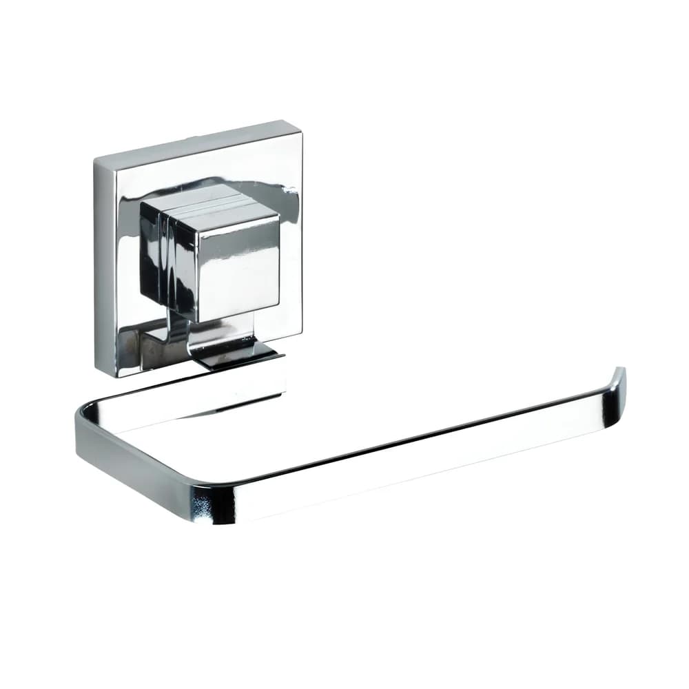 WENKO Quadro Vacuum-Loc Toilettenpapierhalter, Edelstahl 22687100 , 1 Stück