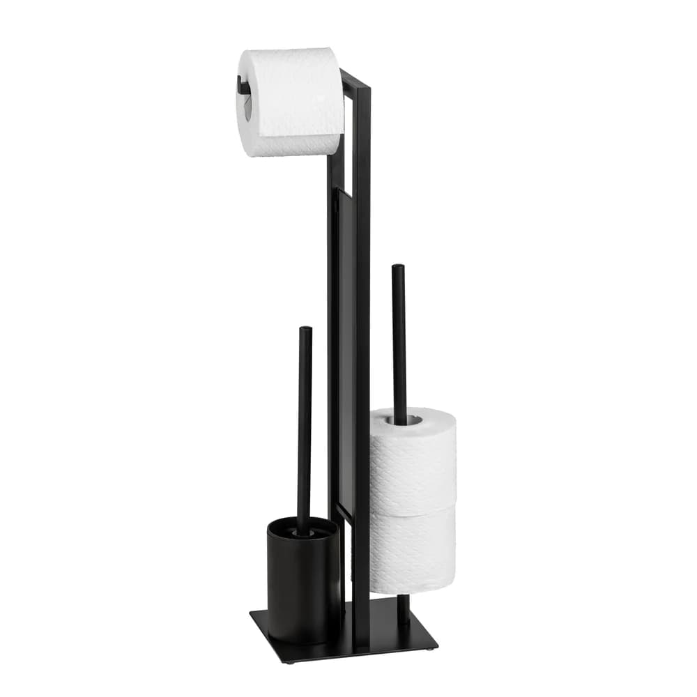 Wenko Stand WC-Garnitur »Rivalta« schwarz, 18x70 cm