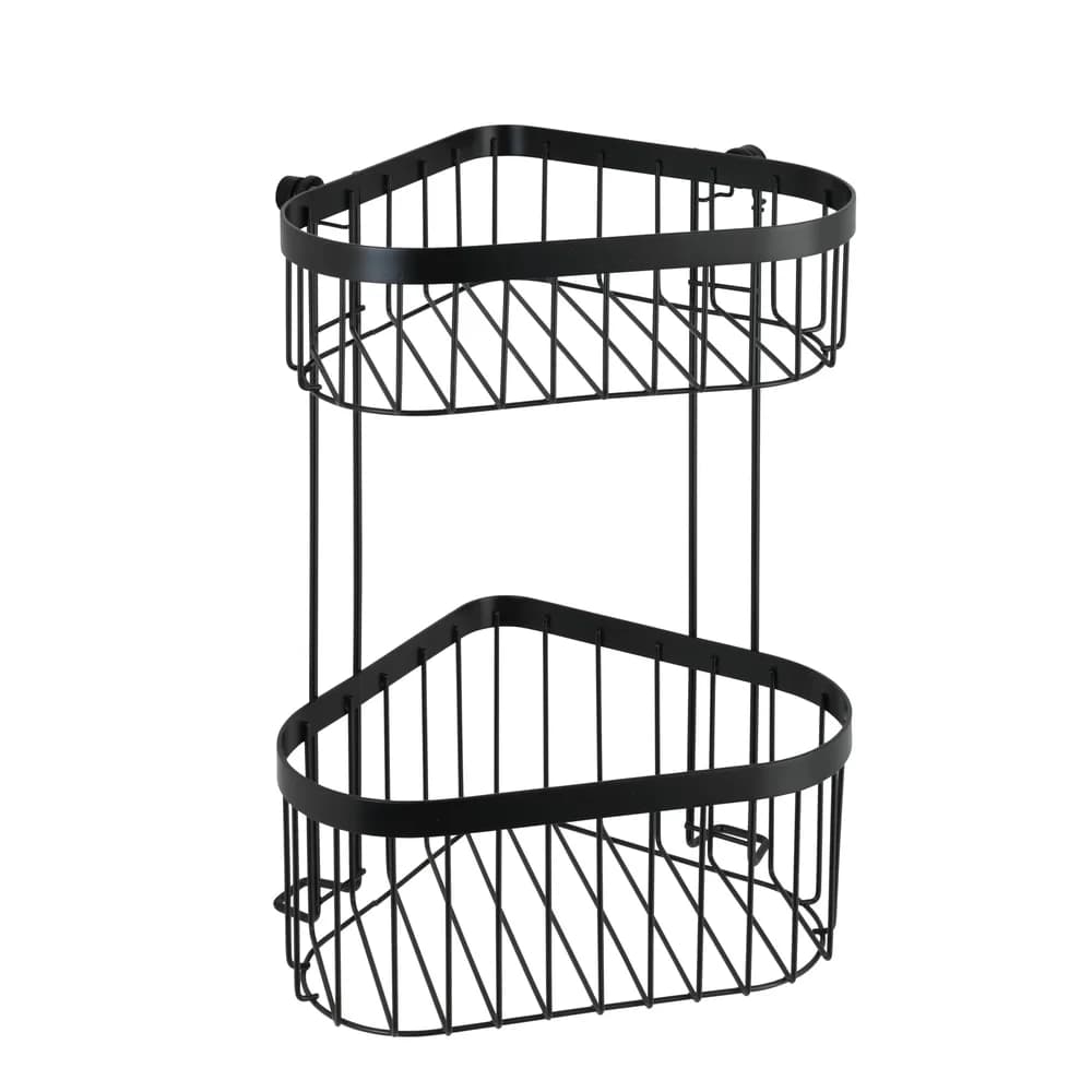WENKO Badregal Classic Plus Eckregal, Farbe schwarz
