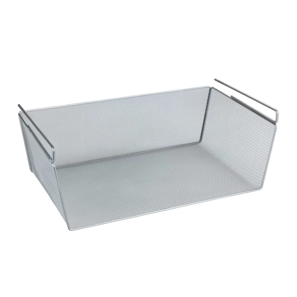 Wenko Regaleinhängekorb L silber, 49x18x28 cm