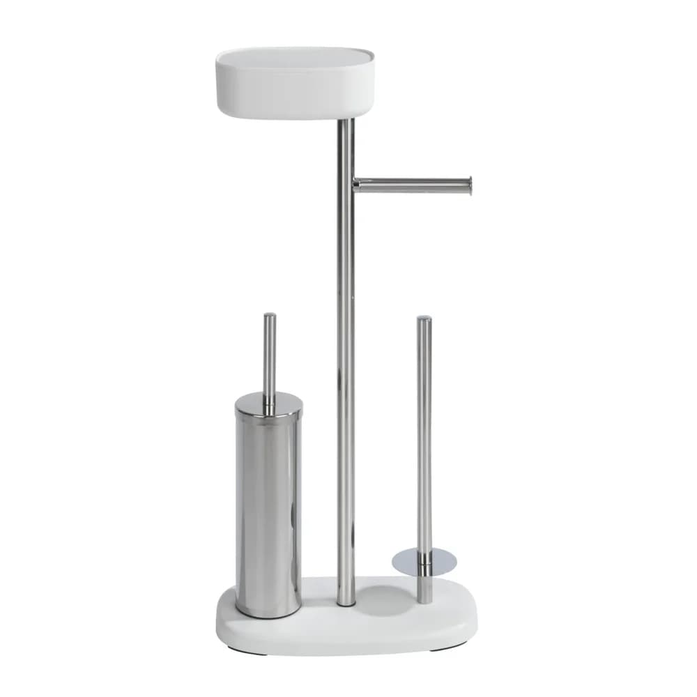 Wenko Stand-WC-Garnitur mit Zubehör-Box »Rivazza« weiß, 32x72.5 cm