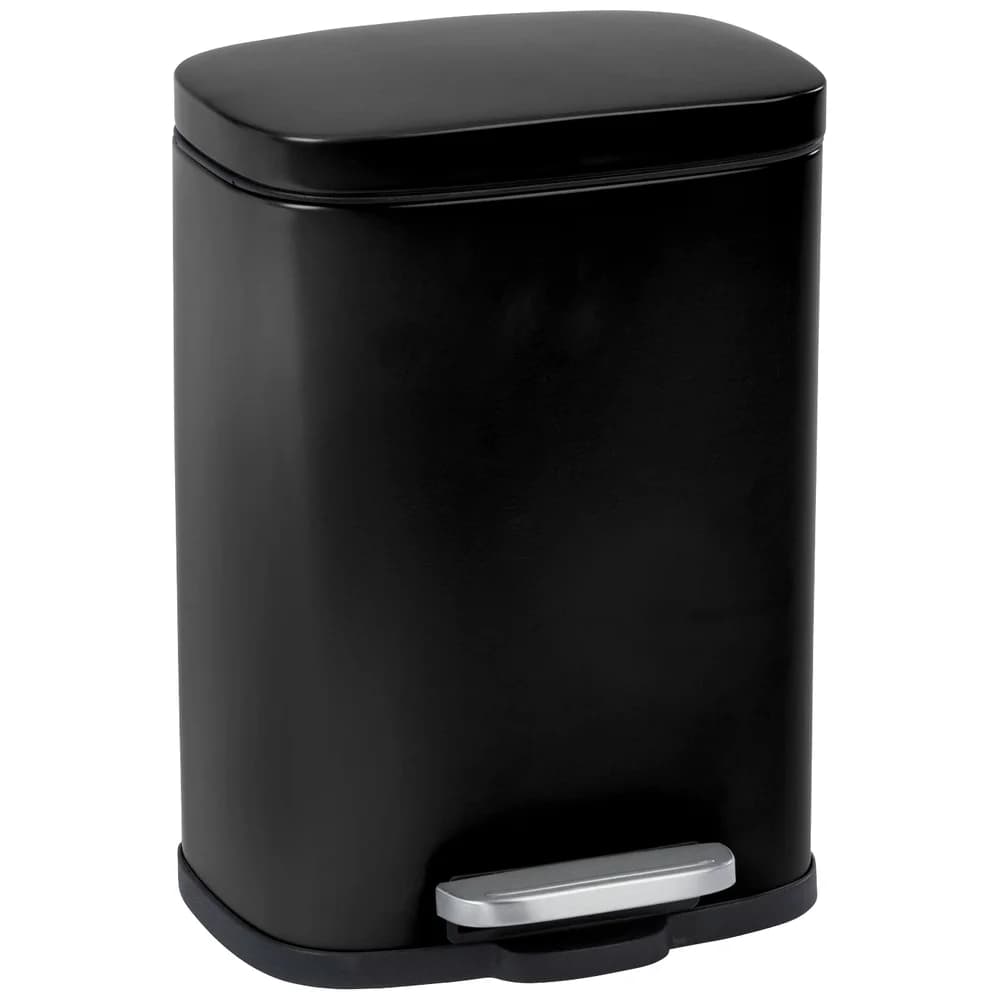 WENKO Kosmetikeimer Leno, 5 Liter, BxTxH: 21,5x29,5x19 cm schwarz
