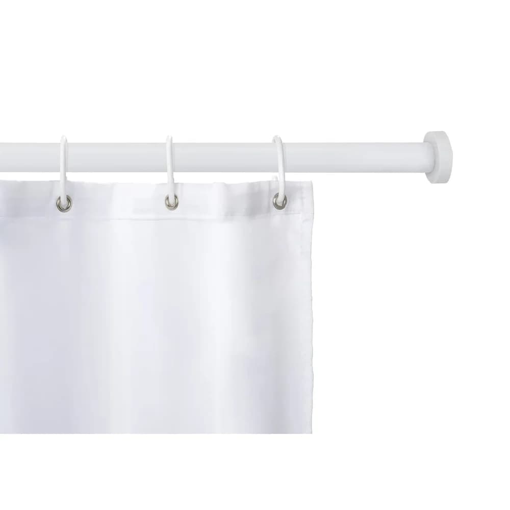 WENKO Teleskop-Duschstange Luz (Weiß, 70 - 115 cm)