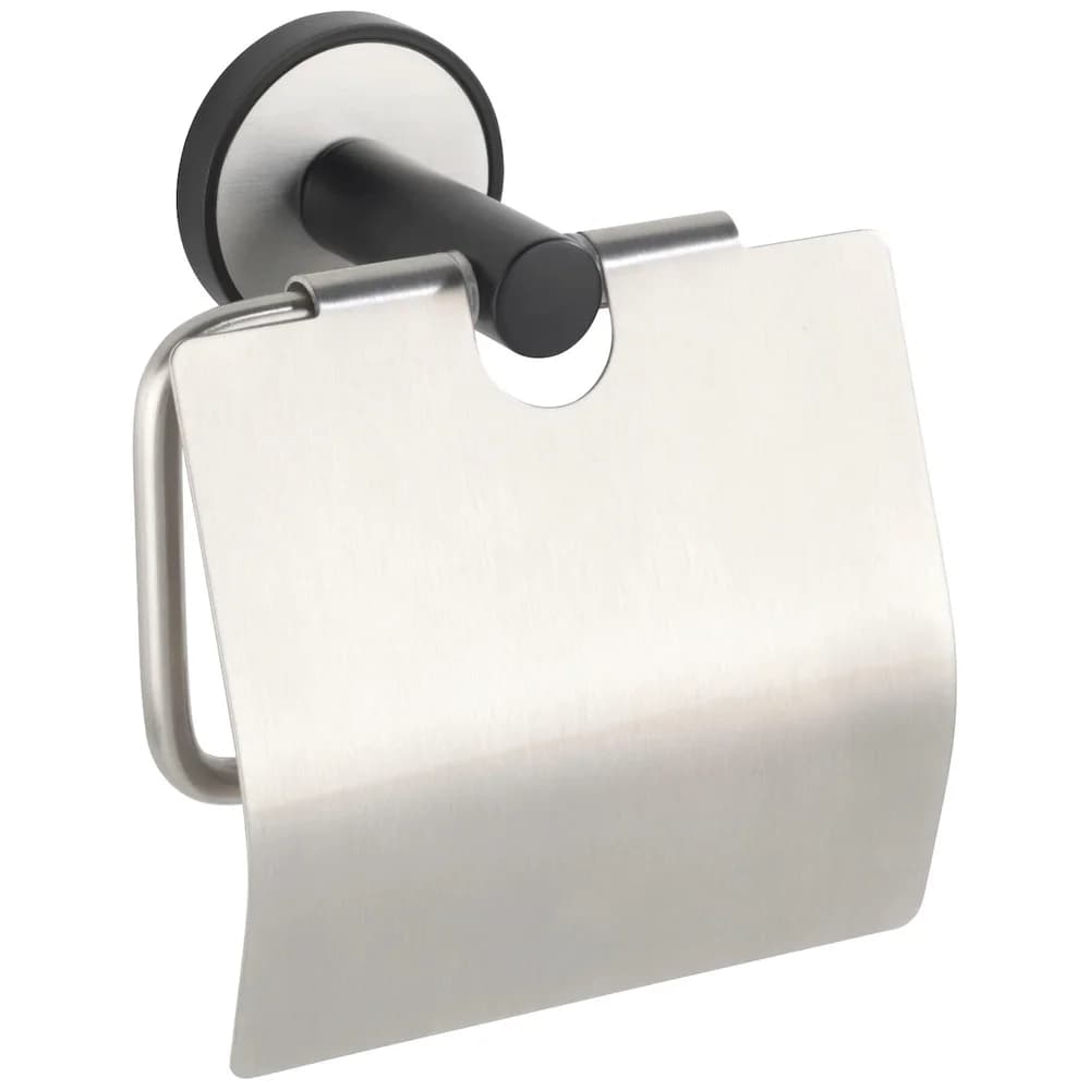 WENKO Toilettenpapierhalter UV-Loc® Udine, Befestigen ohne Bohren silberfarben