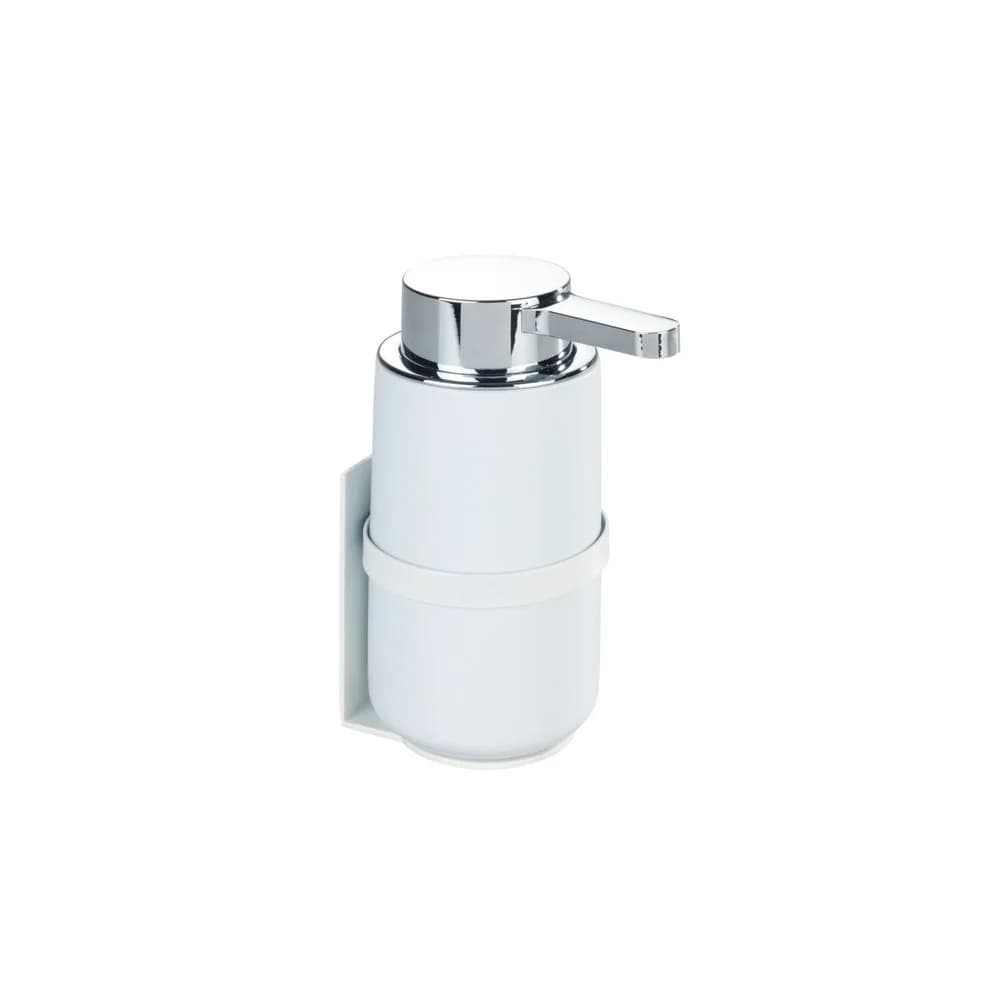 WENKO Wand Seifenspender Mod. Woya, Weiß, Keramik-Seifenspender, 250 ml