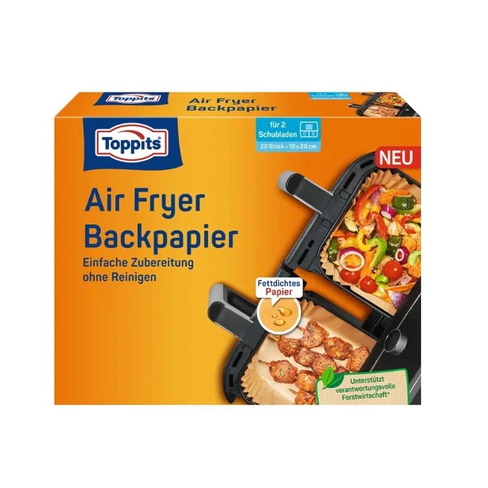 Toppits Backpapier für Airfryer 223074 (VE20)