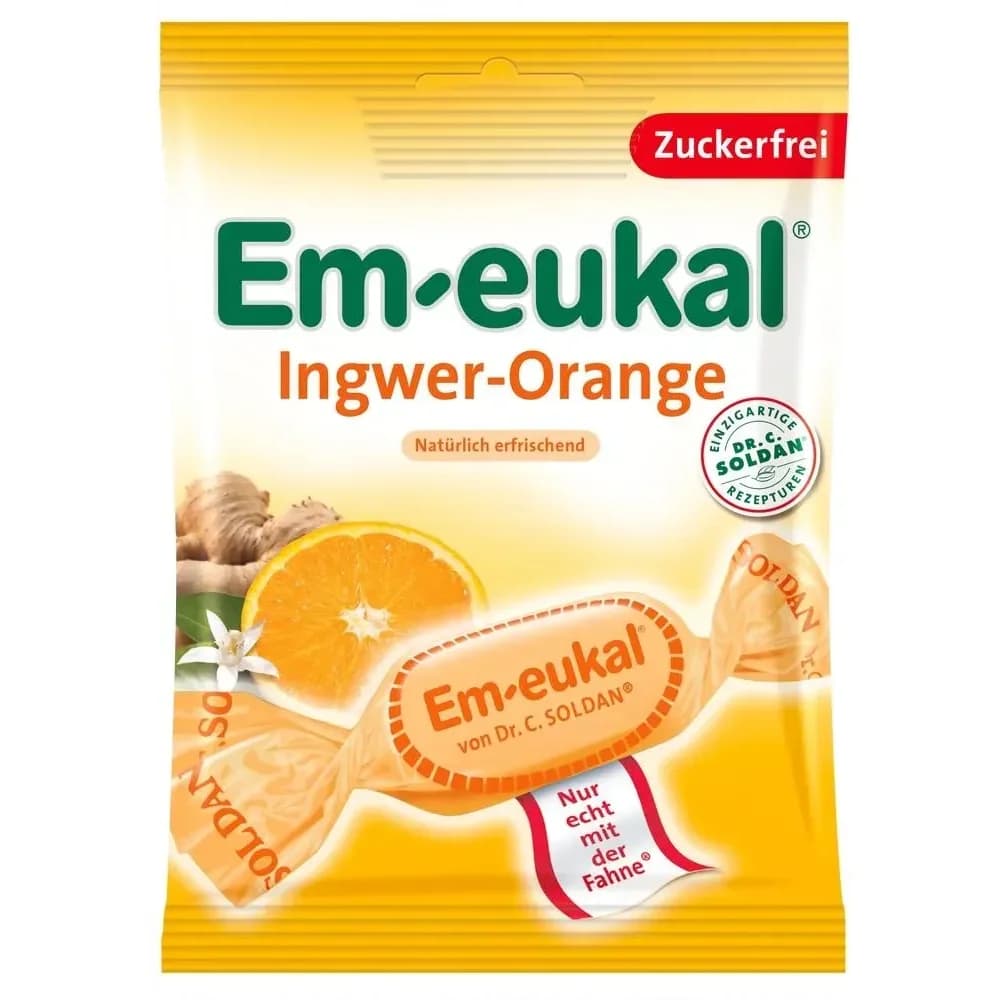 Em Eukal Bonbons Ingwer Orange zuckerfrei
