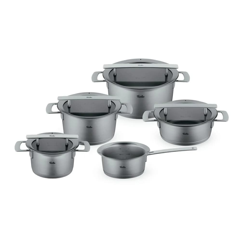 FISSLER Phi Collection Topfset 5-teilig mit Glasdeckeln