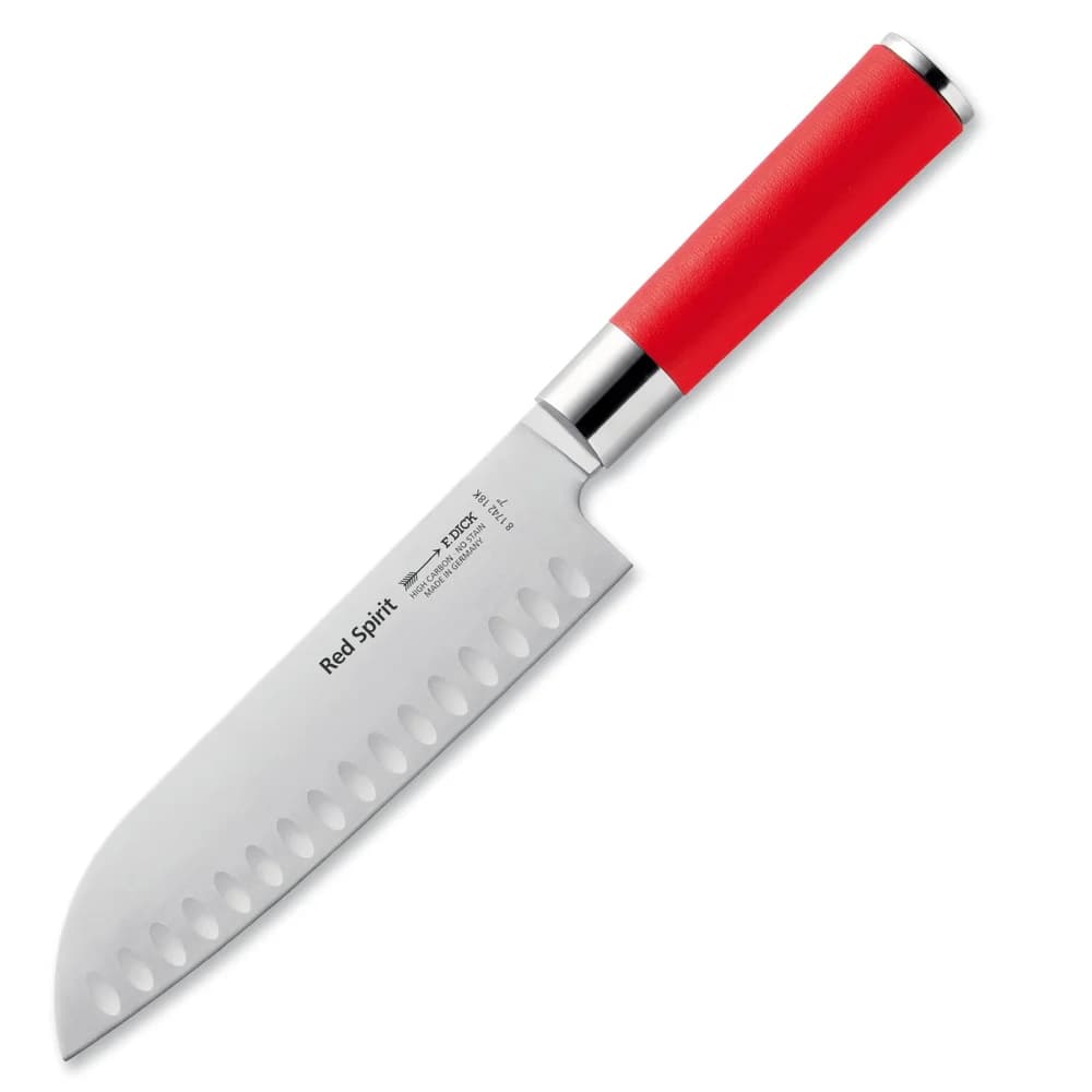 DICK Red Spirit Kochmesser Santoku Kullenschliff 18 cm 81742182K