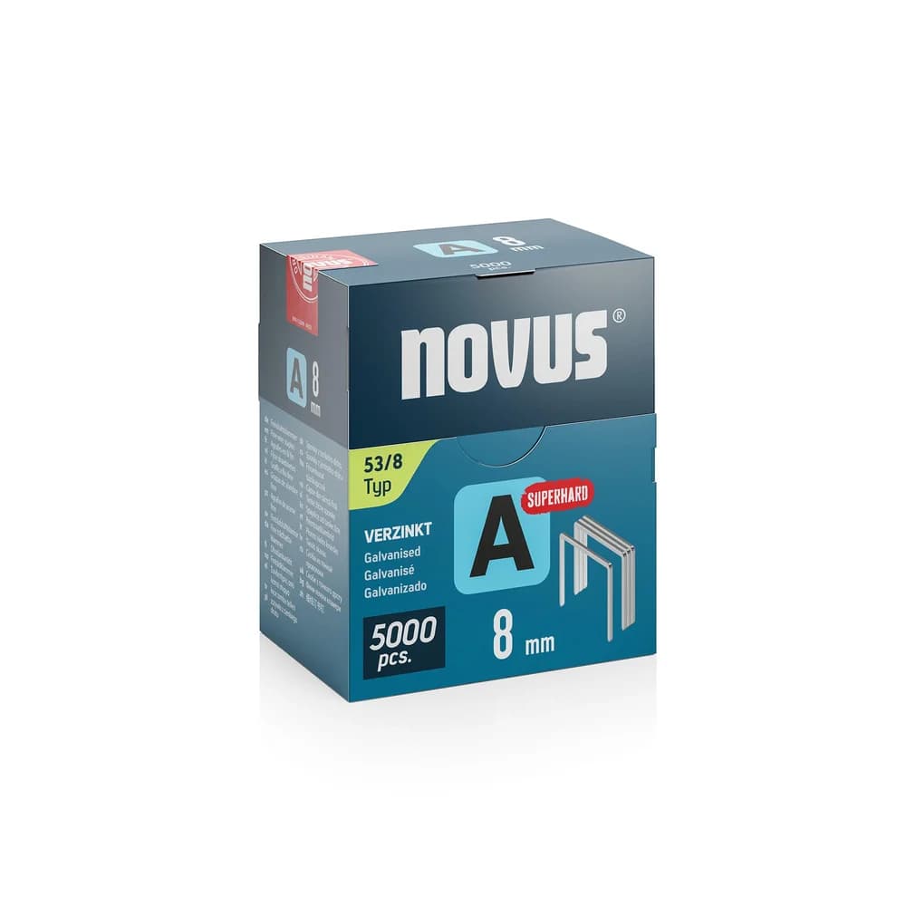 novus Tackerklammern Feindraht superhart 53/8