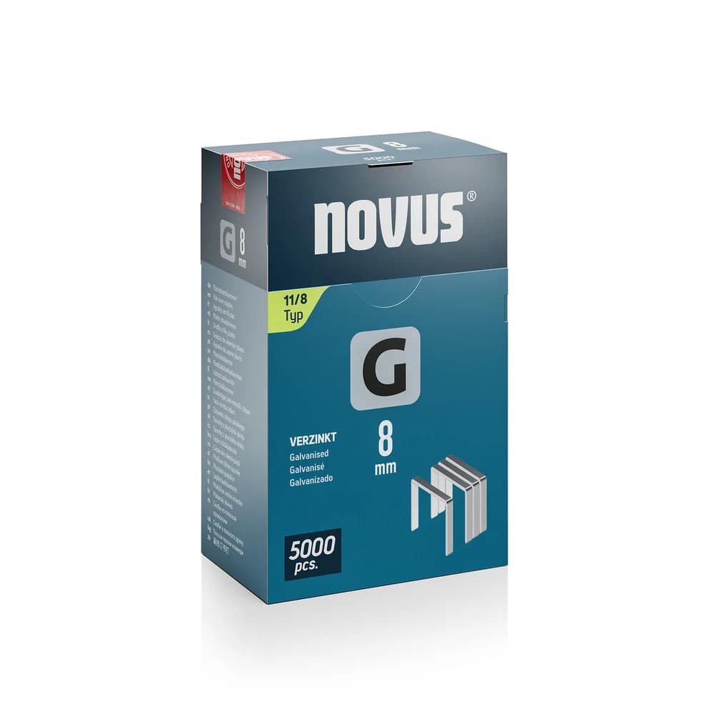 novus Tackerklammern Flachdraht 11/8