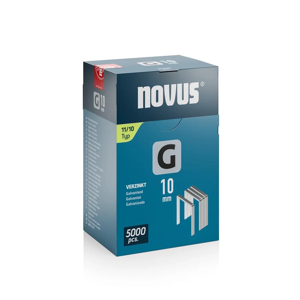 novus Tackerklammern Flachdraht 11/10
