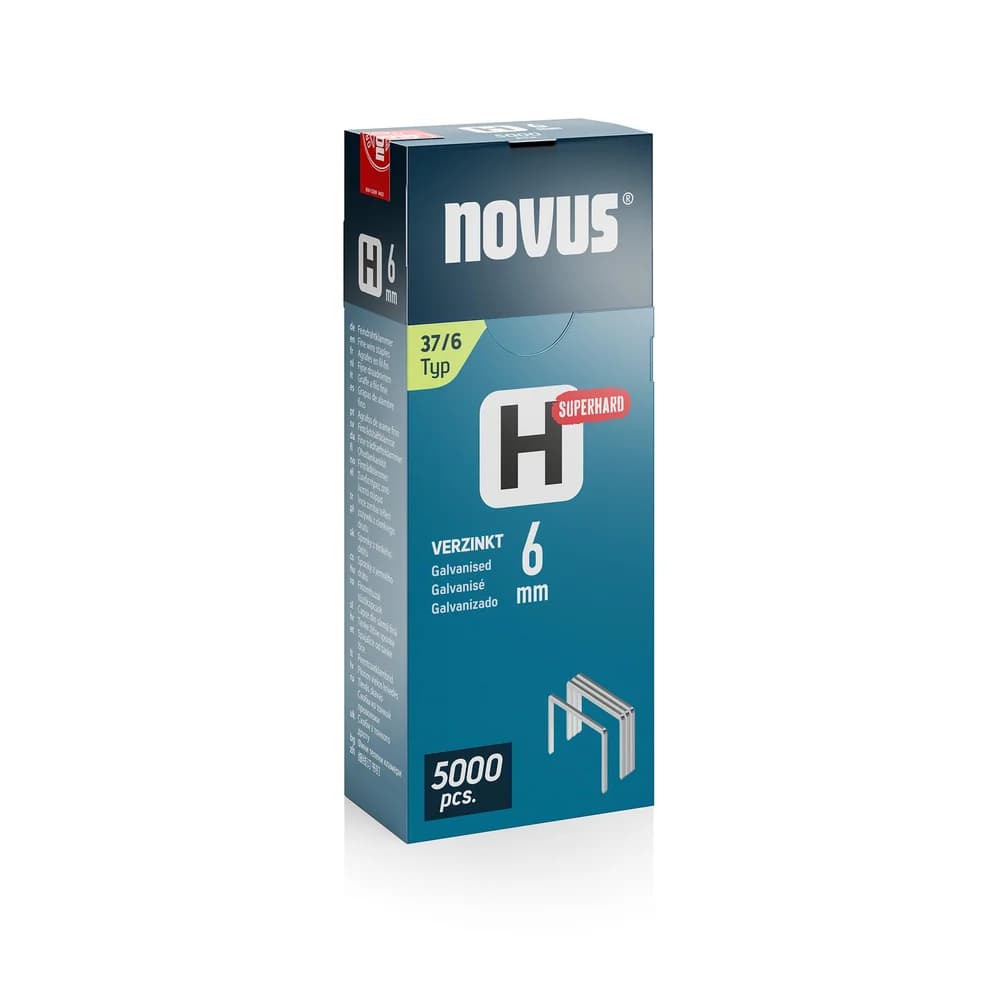 novus Tackerklammern Feindraht superhart 37/6