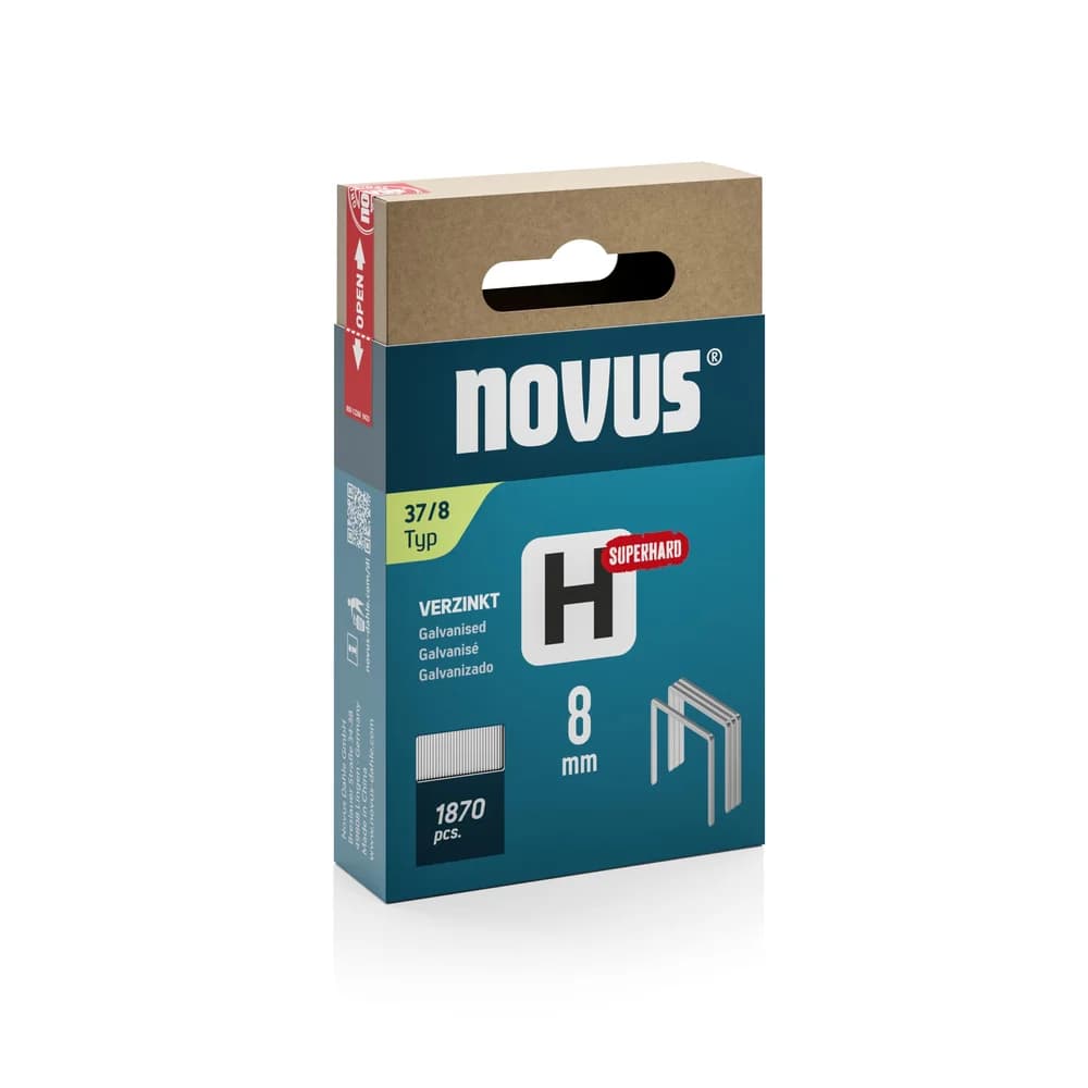 novus Tackerklammern Feindraht superhart 37/8