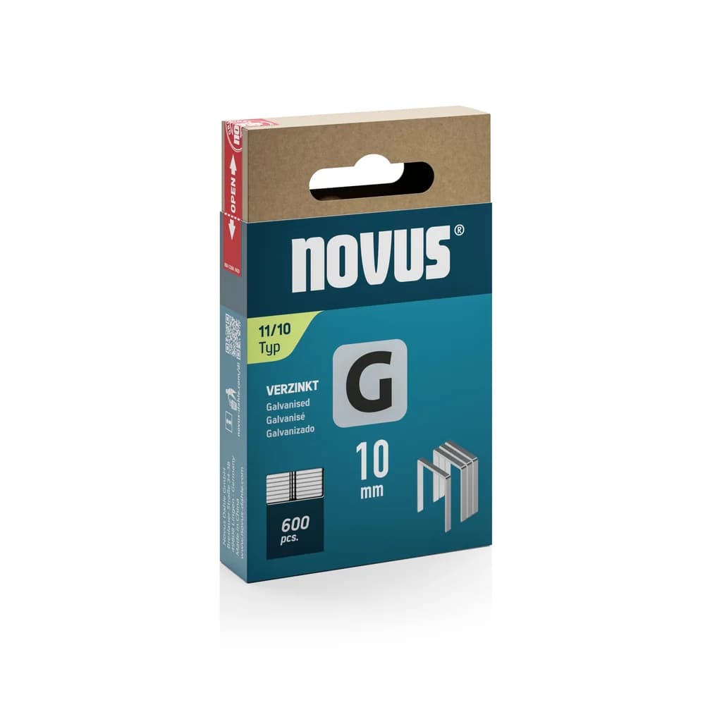 novus Tackerklammern Flachdraht 11/10